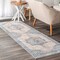 Nuloom Harriet Vintage Medallion Fringe Area Rug 2ft 6in x 12ft KHMC04C-26012 - alternate 1